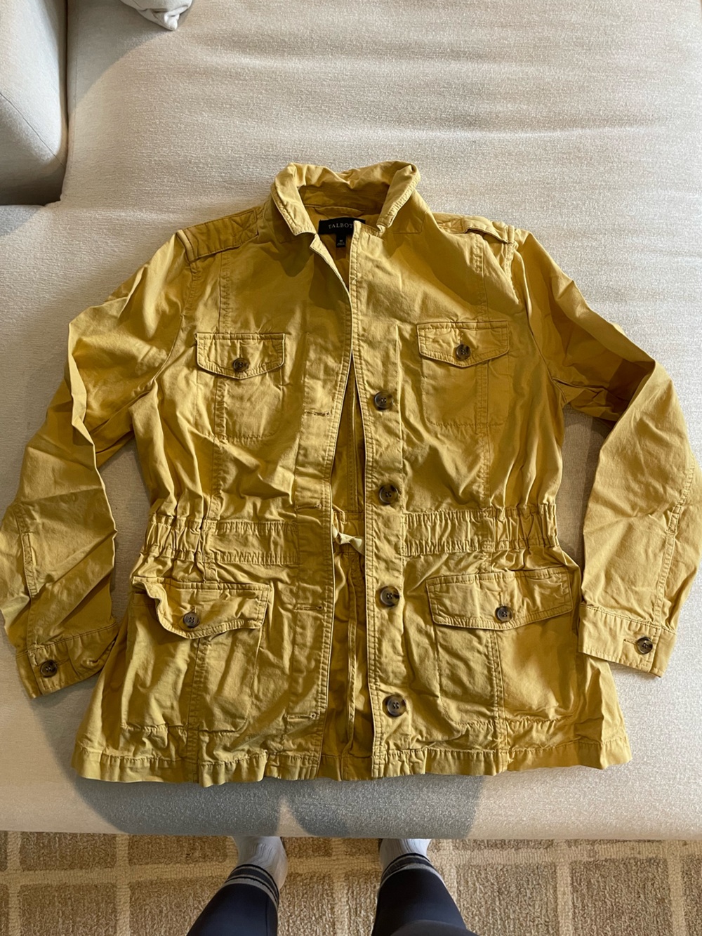 Talbots' Mustard Utility jacket